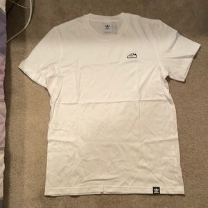 Adidas embroidered sneaker t shirt